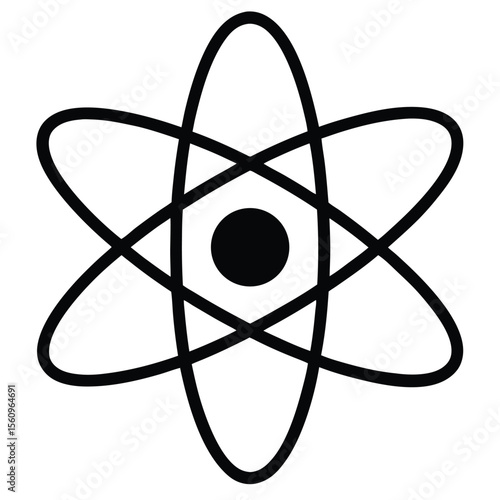 physicist element isolated ion on white background