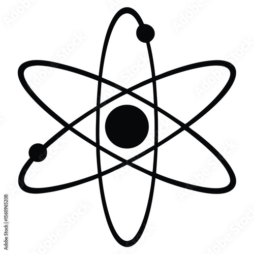 physicist element isolated neutron star model on white background