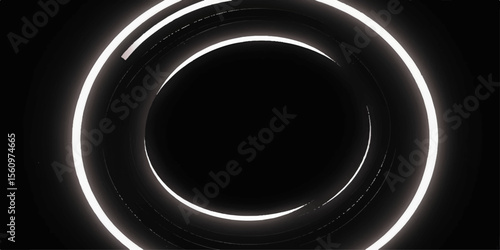 Golden glowing metallic 3D render of a round circle symbol made of many spheres, perfect as a web icon template