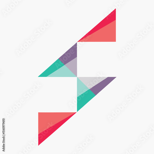 Geometric abstract design with gradient triangles in modern style Free Download Geometric abstract design with gradient triangles in modern style - GFXLoad