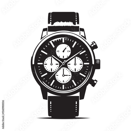 vector illustration of wristwatch