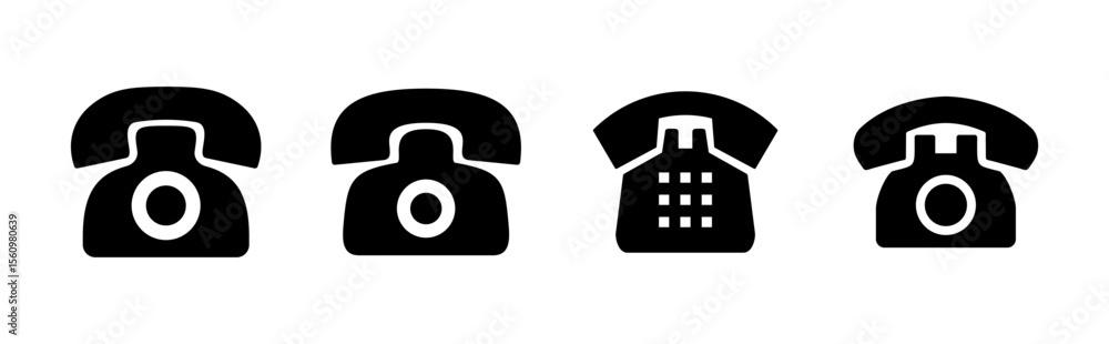 Telephone icon set. phone icon vector. Telephone icon set. phone icon vector.