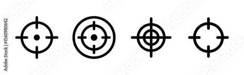 Target icon set. goal icon vector. target marketing icon vector