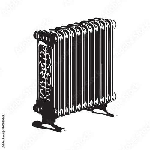 radiator isolated on white