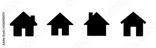 House icon set. Home icon vector