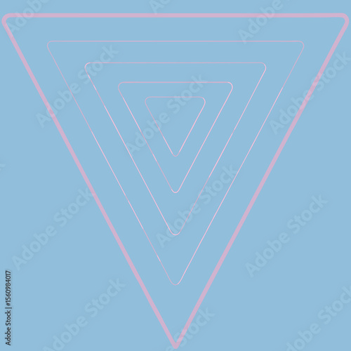 Minimalist nested triangle design with transparency suitable for digital design projects