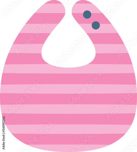 ベビー用のかわいいよだれ掛けのイメージイラスト
