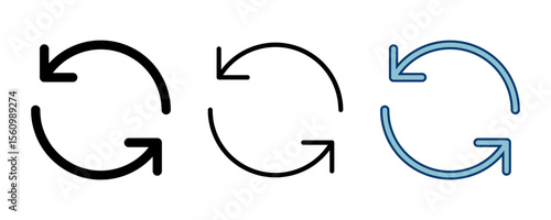Refresh icon vector isolated on white background. Reload icon vector. Update icon. convert icon