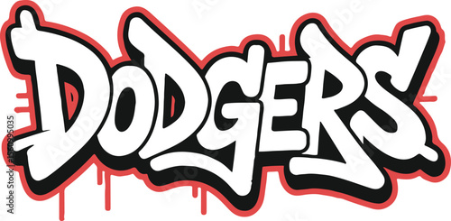 Vintage Dodgers-Inspired Baseball T-Shirt Design