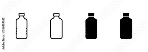 Bottle icon vector. bottle sign and symbol