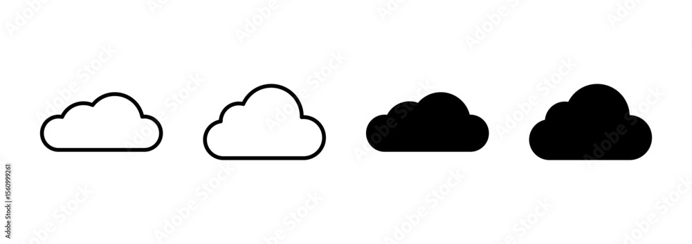 Cloud icon vector. cloud sign and symbol Cloud icon vector. cloud sign and symbol