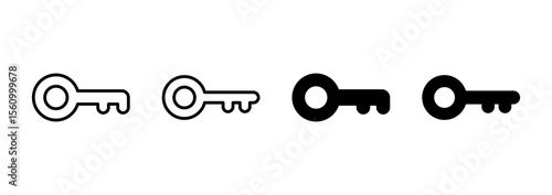 Key icon vector. Key sign and symbol.