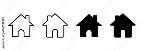 House icon vector. Home sign and symbol