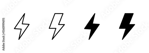 Lightning icon vector. electric sign and symbol. power icon. energy sign
