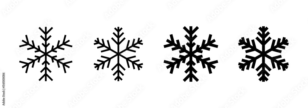 Snow icon vector. snowflake sign and symbol Snow icon vector. snowflake sign and symbol