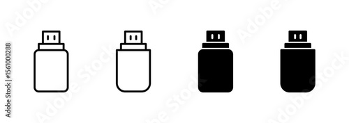 Usb icon vector. Flash disk sign and symbol. flash drive sign.
