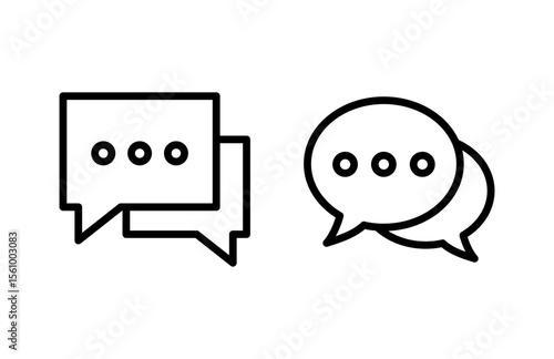 Chat icon vector illustration. speech bubble sign and symbol. comment icon. message