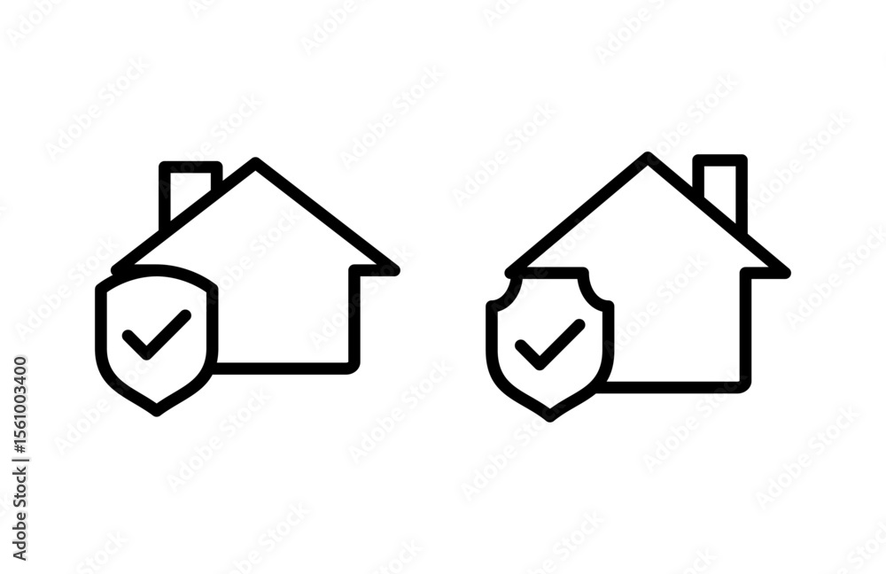 home insurance icon vector illustration. home protection sign and symbol home insurance icon vector illustration. home protection sign and symbol
