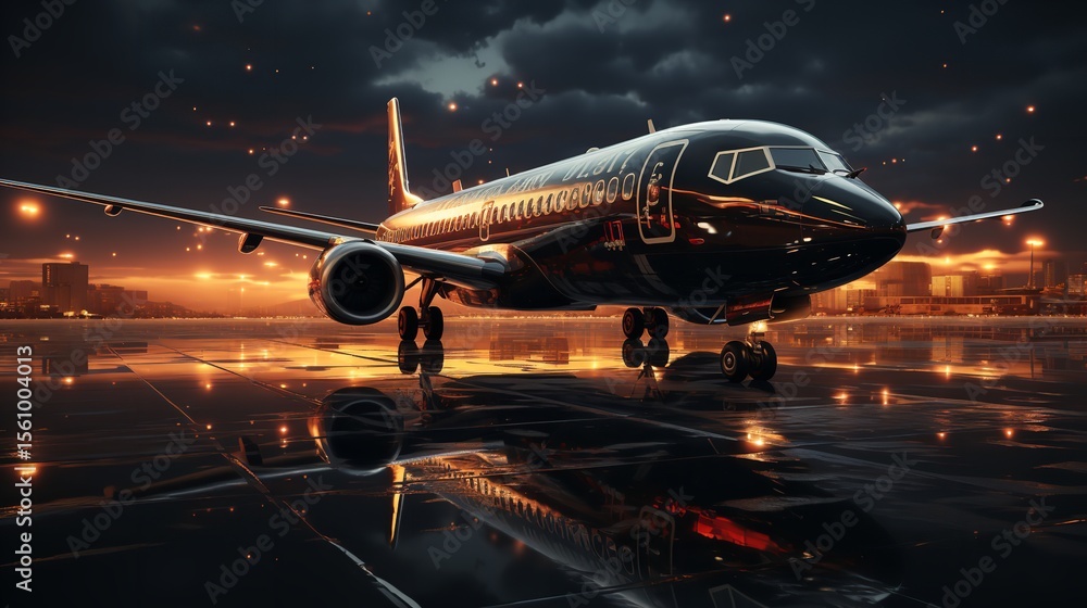 Fototapeta premium Jet Plane Structure Close-Up.