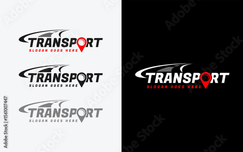 Modern transport vector symbol logo design illustration.