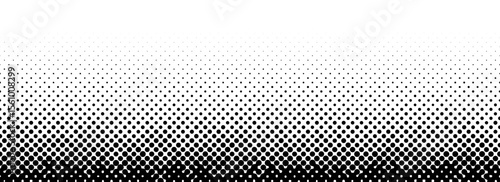 Grunge halftone gradient texture. Black pixelated grange backdrop. Weathered grit noise background. Damaged glitched print overlay. Fade gritty sand wallpaper. Vector smudged texture template surface 