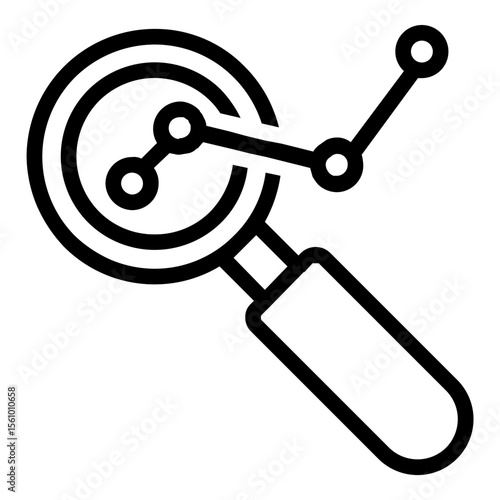 Analysis Icon in Line Style