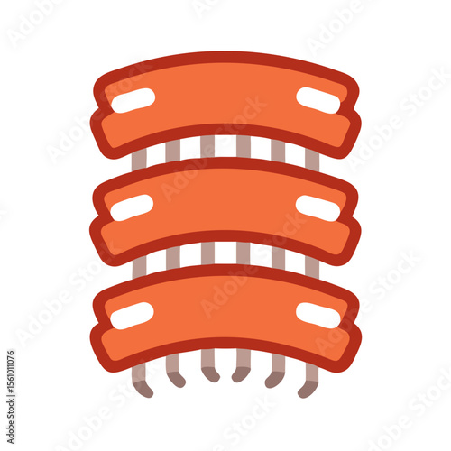Orange segmented creature with legs insect arthropod