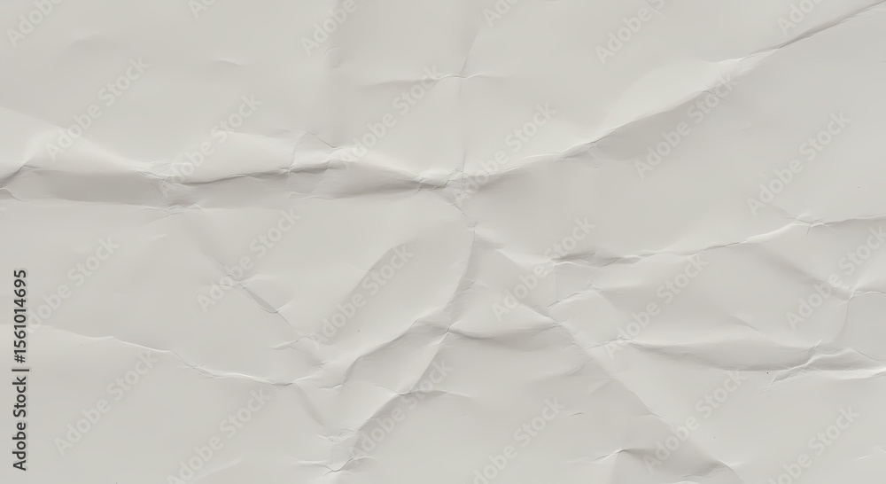 Obraz premium Crumpled White Paper Texture Background