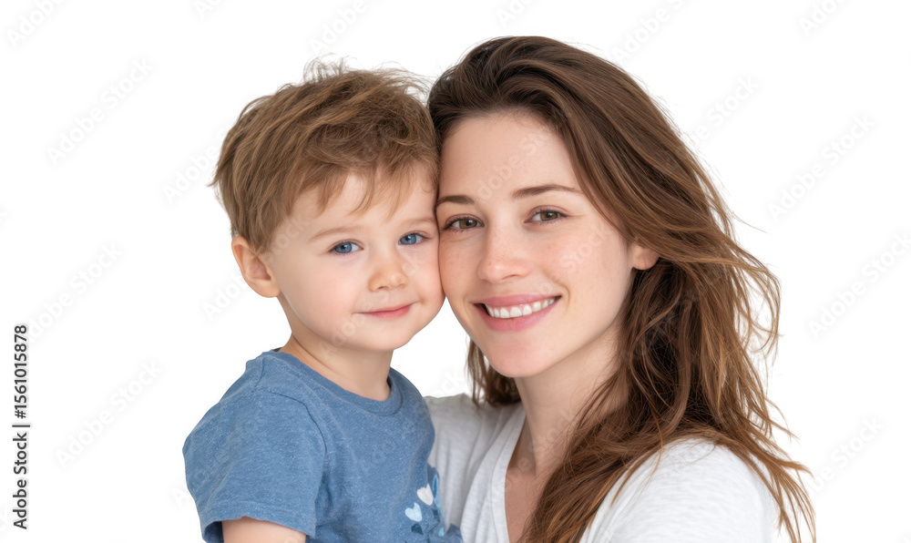 A joyful mother and her young son share a warm embrace. showcasing their love and connection in a bright. minimalist setting. perfect for family-oriented content A joyful mother and her young son share a warm embrace. showcasing their love and connection in a bright. minimalist setting. perfect for family-oriented content