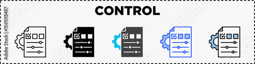 Control Icon Pack Line Glyph