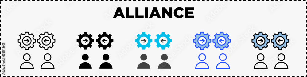 Alliance Icon Pack Line Glyph Alliance Icon Pack Line Glyph