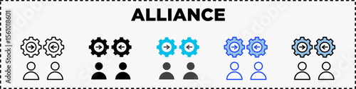Alliance Icon Pack Line Glyph