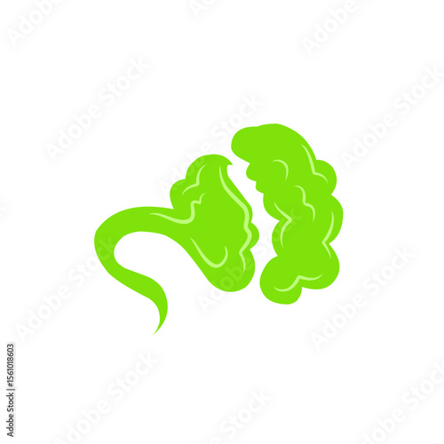 comic green fart cloud