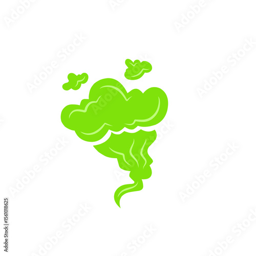 comic green fart cloud