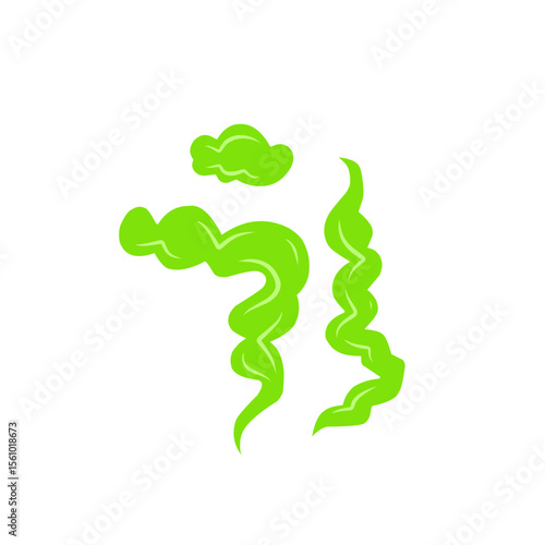 comic green fart cloud