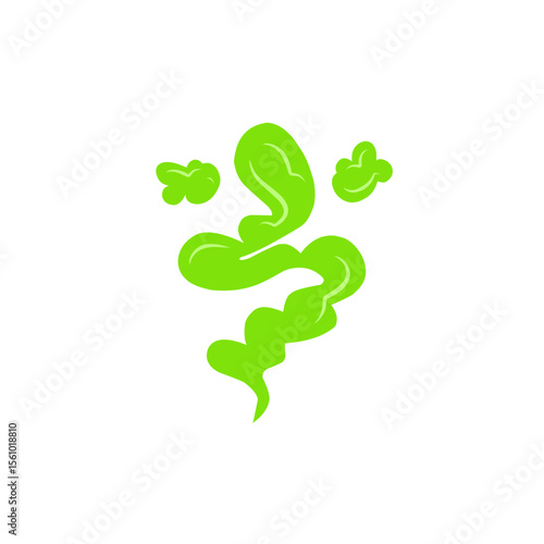 comic green fart cloud