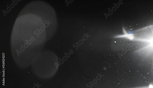 Light Leak Effect Photoshop Overlay Background. Dust and scratches effect. Paper text