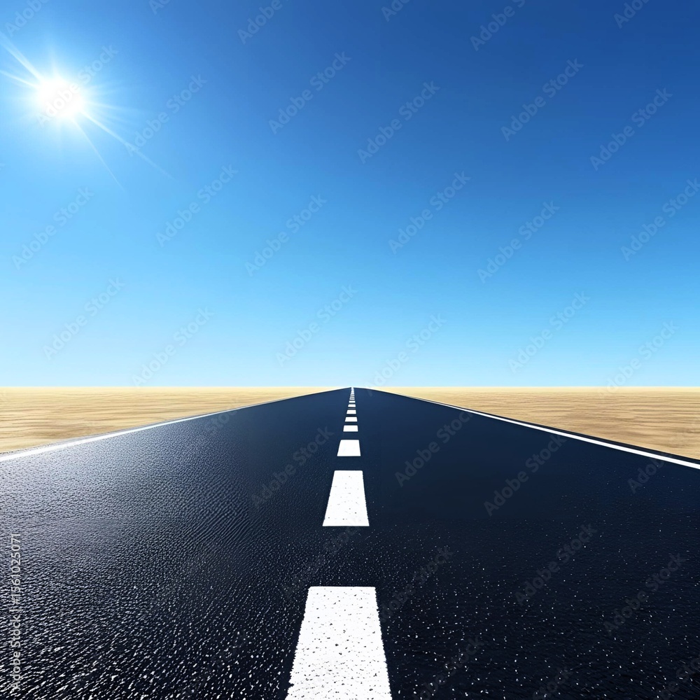 Fototapeta premium road in the sky