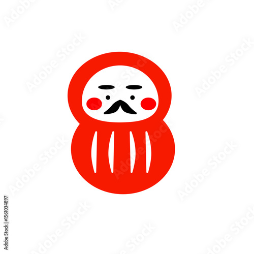 かわいいだるまのイラスト