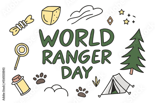 WORLD RANGER DAY vector illustration