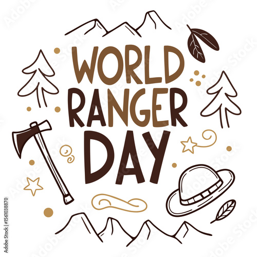 WORLD RANGER DAY vector illustration