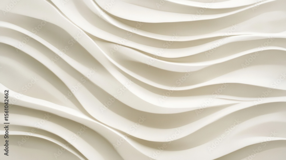 Obraz premium Tranquil Waves on a Quiet Sandy Beach in Minimalist Style