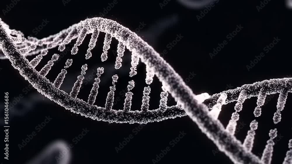 Detailed 3D model of a DNA strand. Detailed 3D model of a DNA strand.