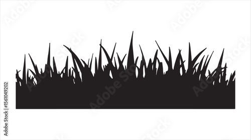 Green plant icon. Shadow of foliage for a logo or sign. Environmentally conscious style. Seasonal artwork for spring or summer.

