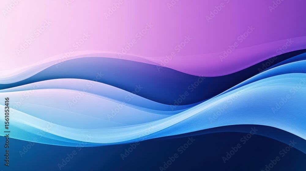 Obraz premium Abstract Wavy Lines in Gradient Colors