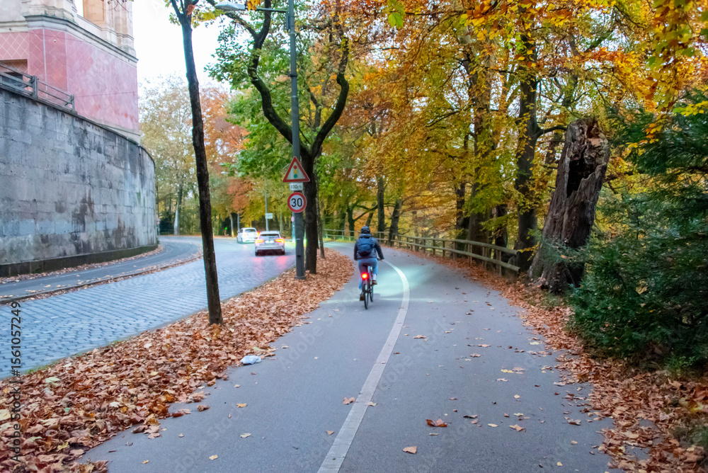 Bicycle Track in Munich - Germany Bicycle Track in Munich - Germany