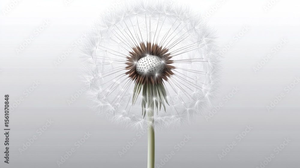 custom made wallpaper toronto digitalDandelion Puffball with Seeds Gently Blowing Away in the Wind