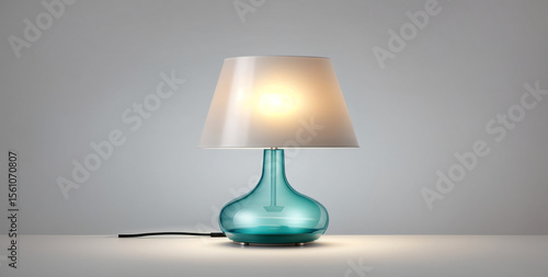 lamp on the table