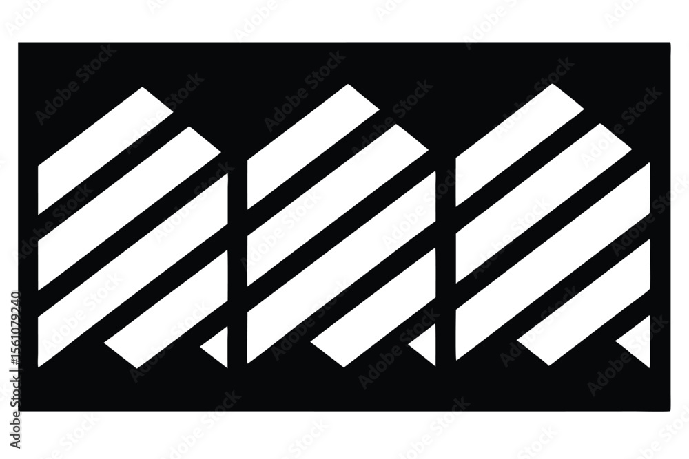 Abstract Geometric Pattern Diagonal Stripes Design Element Abstract Geometric Pattern Diagonal Stripes Design Element
