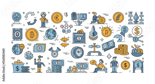Financial Investment and Wealth Management Concept Illustration Depicting Savings Success and Monetary Growth